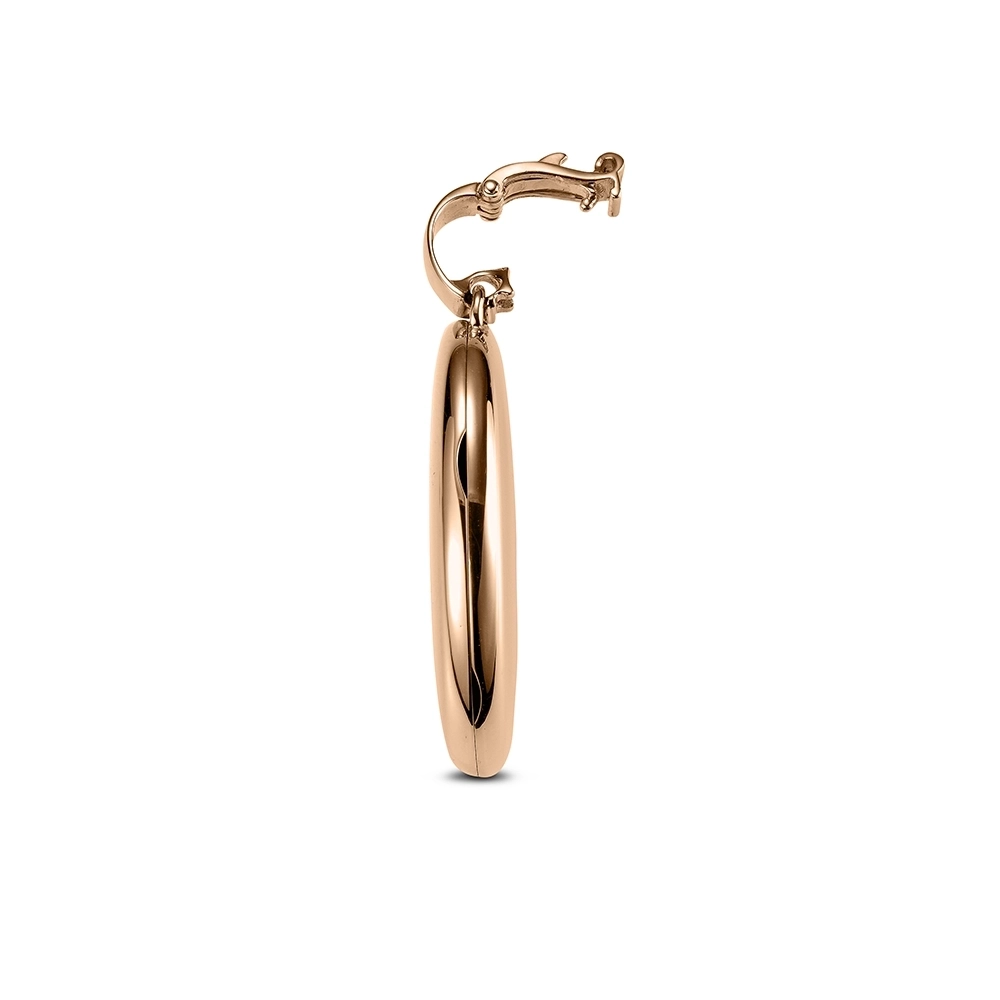 Ovales Medaillon-Collier in Roségold