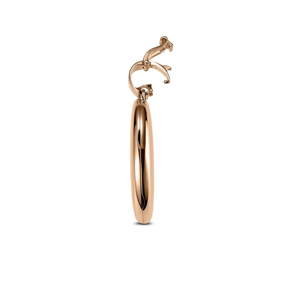 Ovales Medaillon-Collier in Roségold